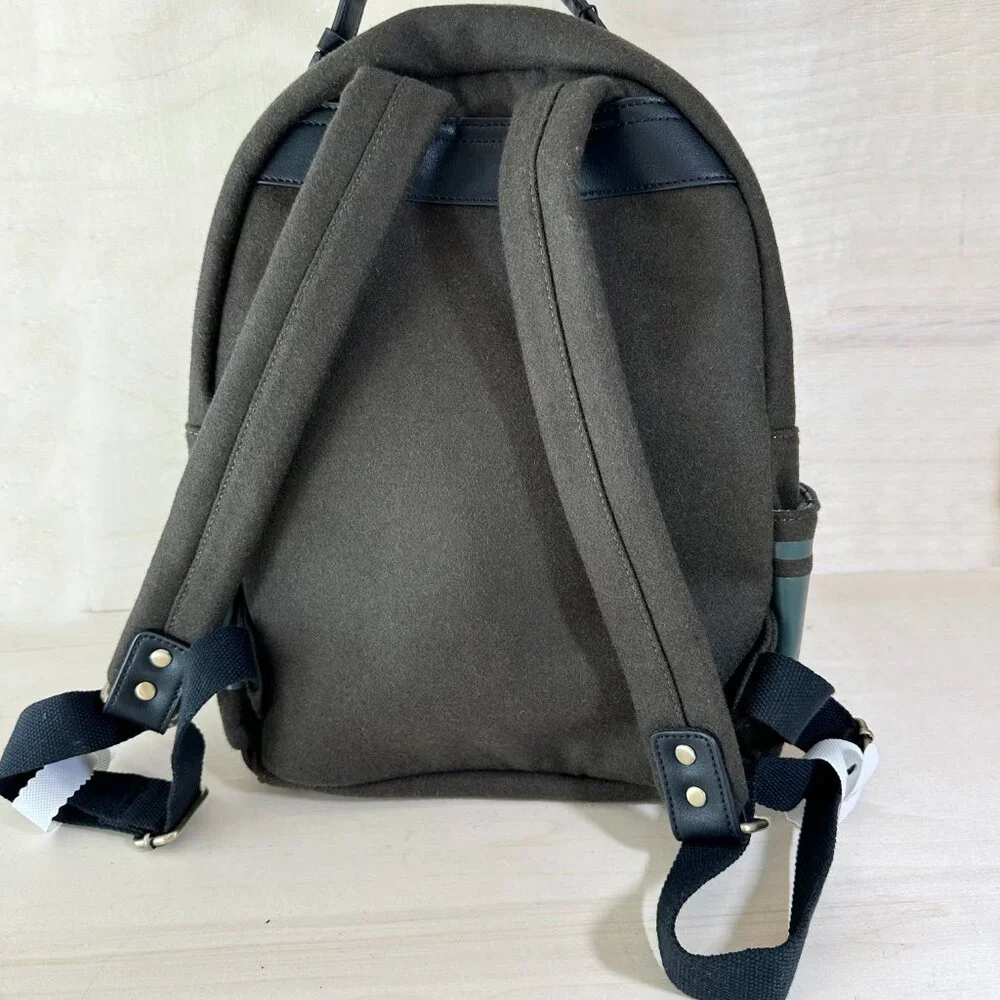 NWT Porter + Bond Otis Wool Backpack‎ Olive Drab Green Men's Back to School